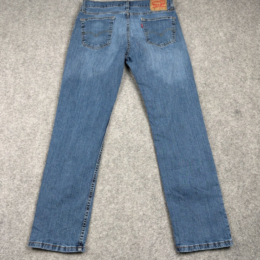 Levis 559 Jeans Mens 34x32 Blue Denim Classic Casual Straight Leg Dark Wash - Picture 8 of 15